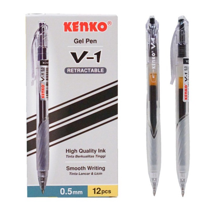 

KODE A7Z8 Pulpen GEL Kenko V1 GEL PEN Kenko V1 LUSIN