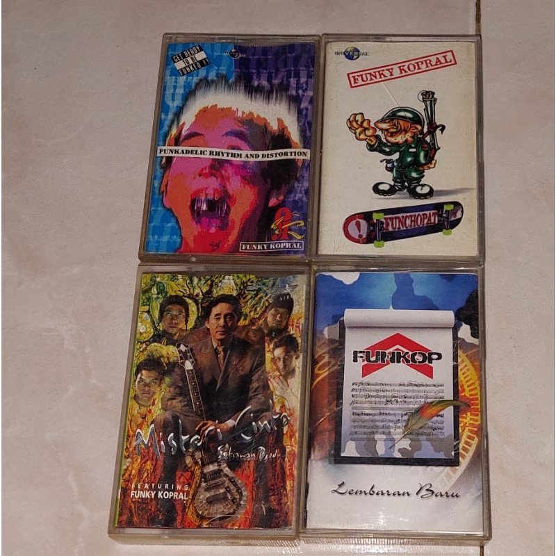 kaset Indonesia original FUNKY KOPRAL-Funkadelic Rhythm And Distortion / Funchopat / Misteri Cinta /