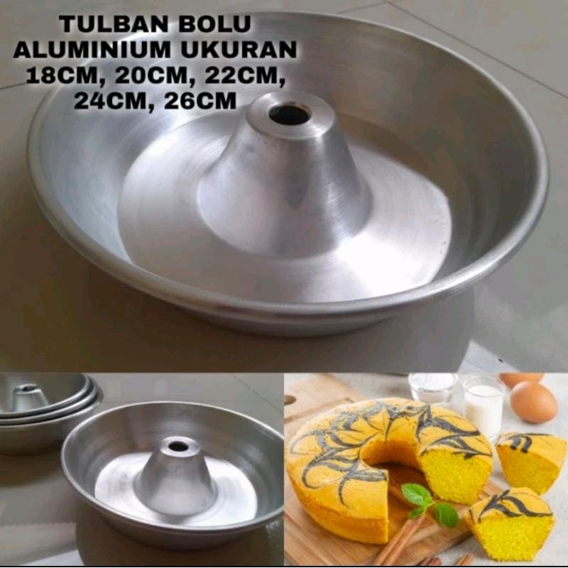 Loyang Kue Bolu/Tulban Cetakan Kue Bolu Tulban Press Alumunium