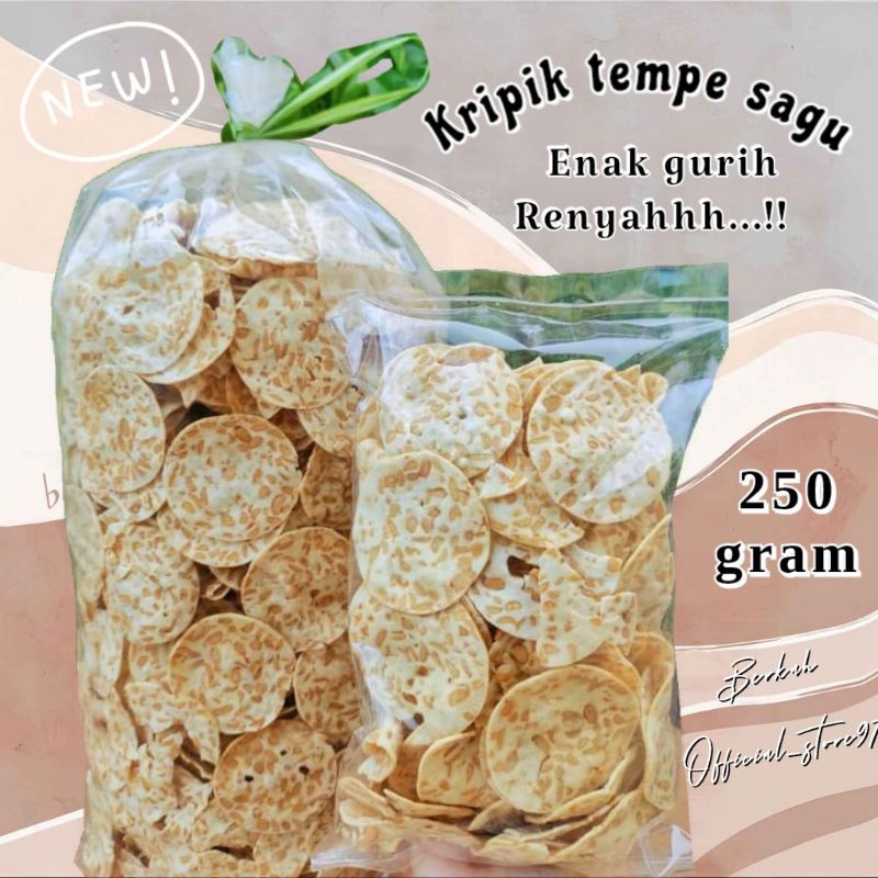 

KRIPIK TEMPE SAGU GURIH RENYAH ENAK 250 GRAM