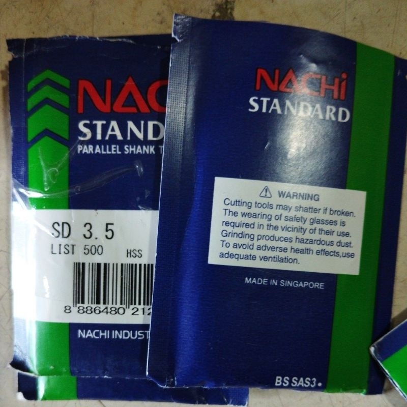 (6 mm)Mata bor besi/Baja NACHI