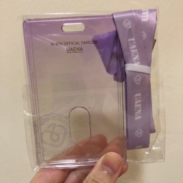 IU 6th Official Fanclub Merchandise Landyard Cardholder / IU Landyard / IU Merchandise