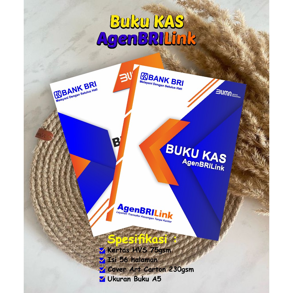 

Buku Kas AgenBRILink | Buku BRILink | Buku Catatan KAS BRILink