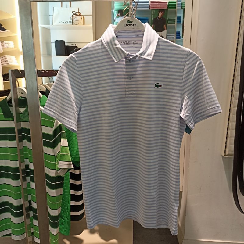 Baju Lacoste Polo Sports stripe