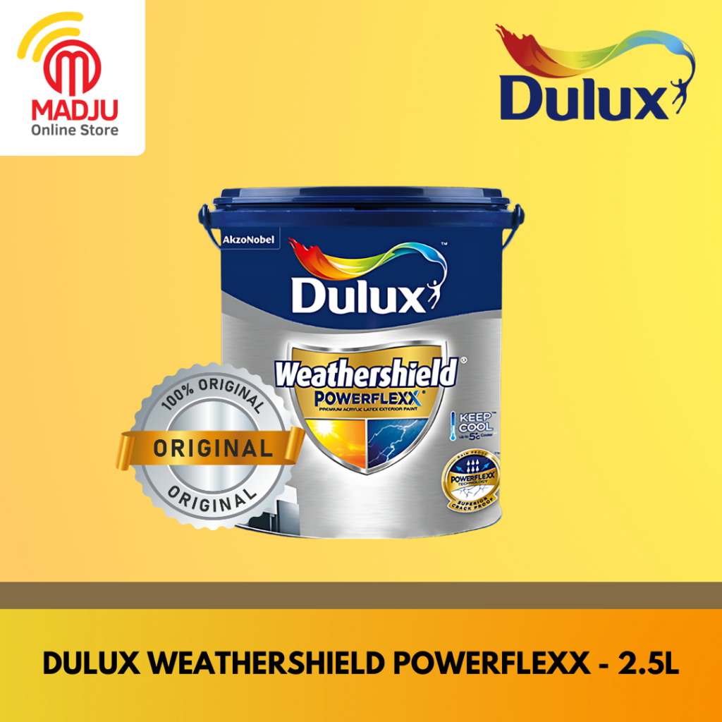 Dulux Weathershield Powerflexx - Cat Tembok Eksterior - 2.5L