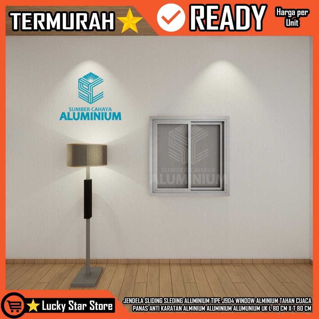 [Kargo] JENDELA SLIDING ALUMINIUM TIPE J904 L80 x T80 GESER SLEDING KACA ALMUNIUM ALUMUNIUM BENING R