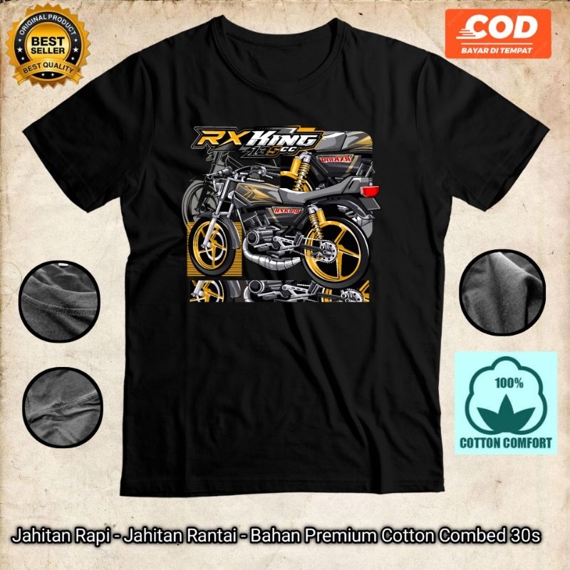Kaos Motor | RX KING SERIES | Hitam