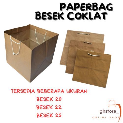 

PAPERBAG BESEK / BESEK/BOX NASI / SNACK 20X20