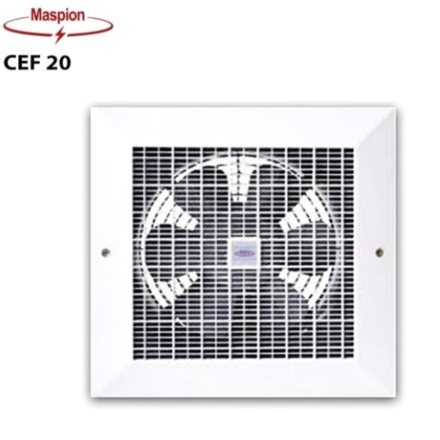 EXHAUST FAN PLAFON MASPION CEF 20 CEILING HEXOS FAN 8" 8INCH 8 INCH
