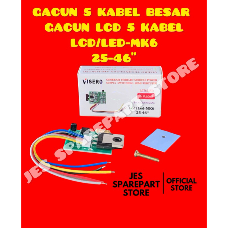 GACUN 5 KABEL BESAR  GACUN LCD 5 KABEL LCD/LED-MK6 25-46"