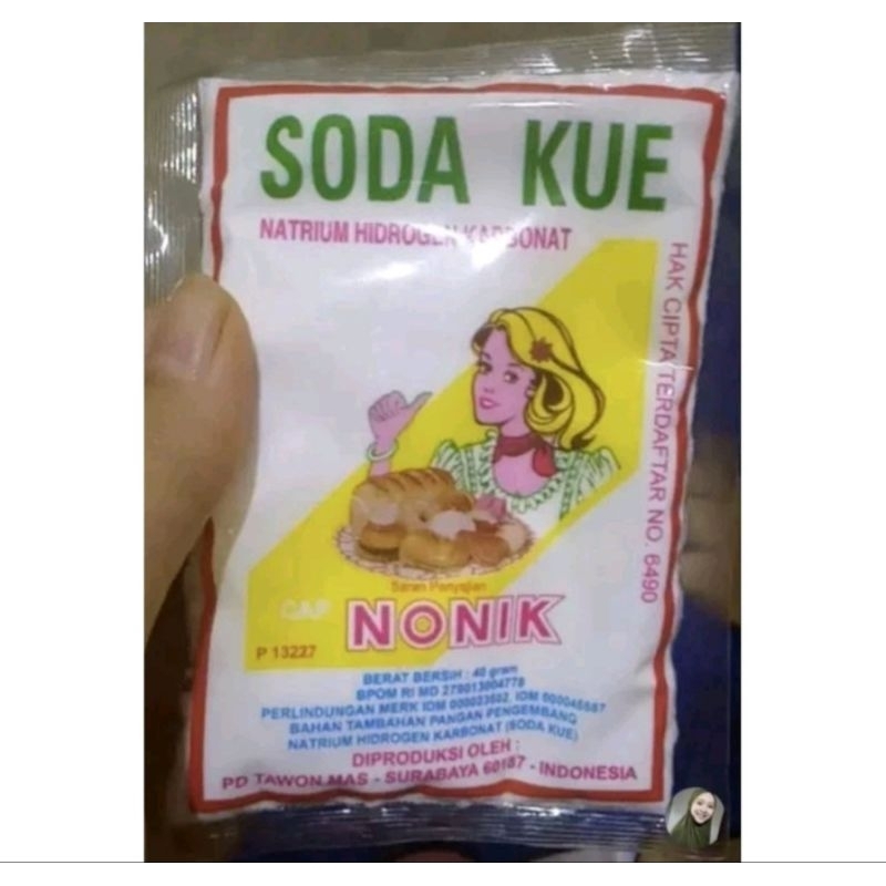 

Soda Kue Cap NONIK ( NATRIUM BIKARBONAT )