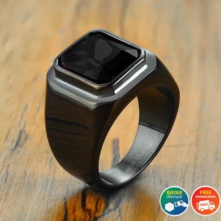 TERMURAH CINCIN TITANIUM PRIA MERAH RUBY SIAM PRIA SUPER KEREN - SUPER EKSLUSIF KEKINIAN