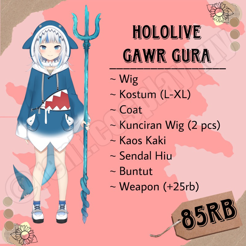 RENTAL / SEWA GAWR GURA HOLOLIVE
