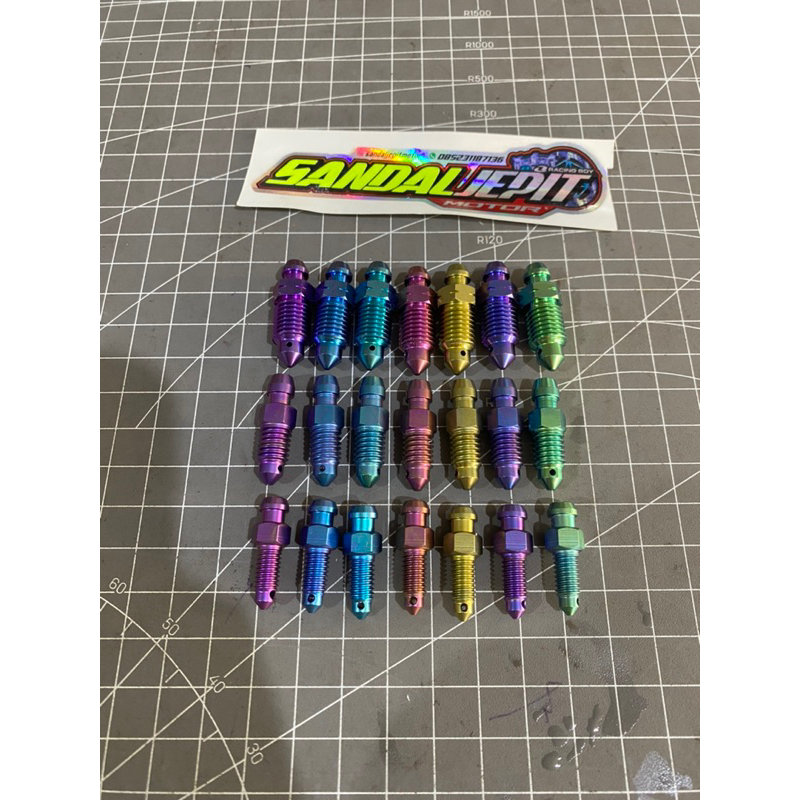 TITANIUM NEPEL DAN MASTER BAUT NEPEL TITANIUM SETELAN ANGIN BAUT TITANIUM NEPEL ANGIN BAUT TITANIUM 