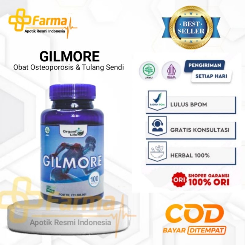 PT RESMI GILMORE INDONESIA - GILMORE ASLI ORIGINAL - GILMORE OBAT NYERI SENDI TULANG DAN ASAM URAT R