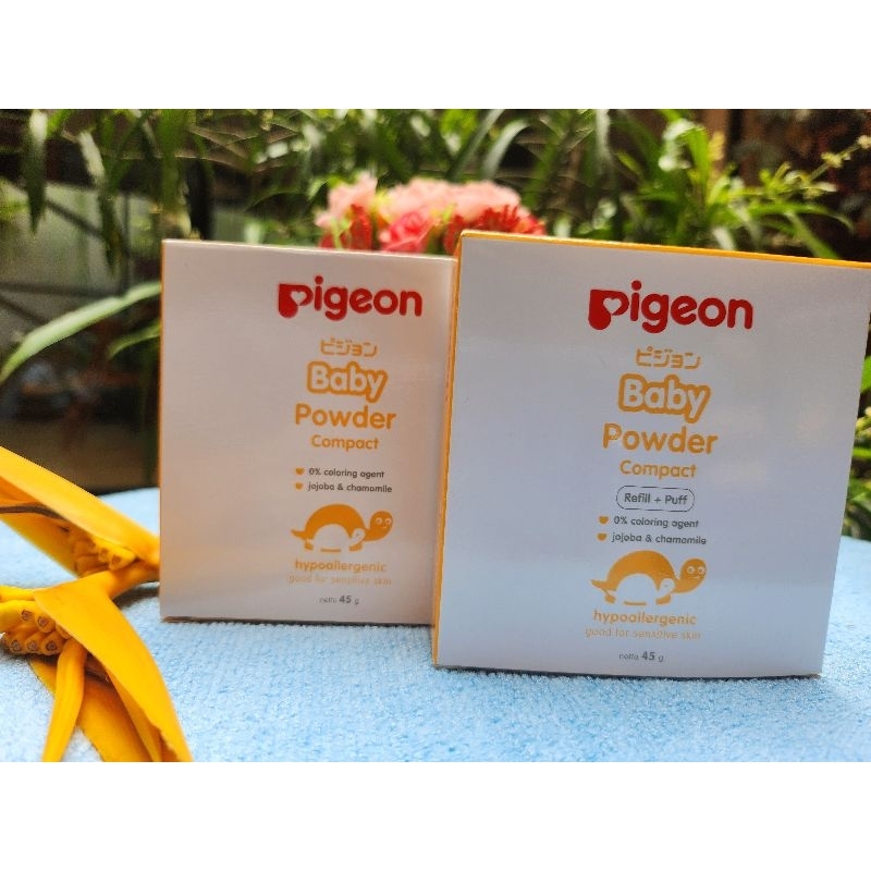 PIGIEON Baby Compact Powder jojoba& Chamomile white 45 gr