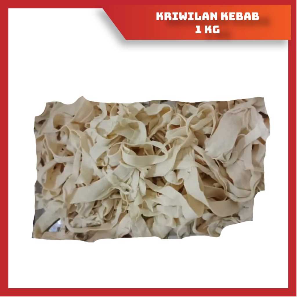 

KRIWILAN TORTILLA POTONGAN PINGGIRAN KULIT KEBAB 1 KG MURAH