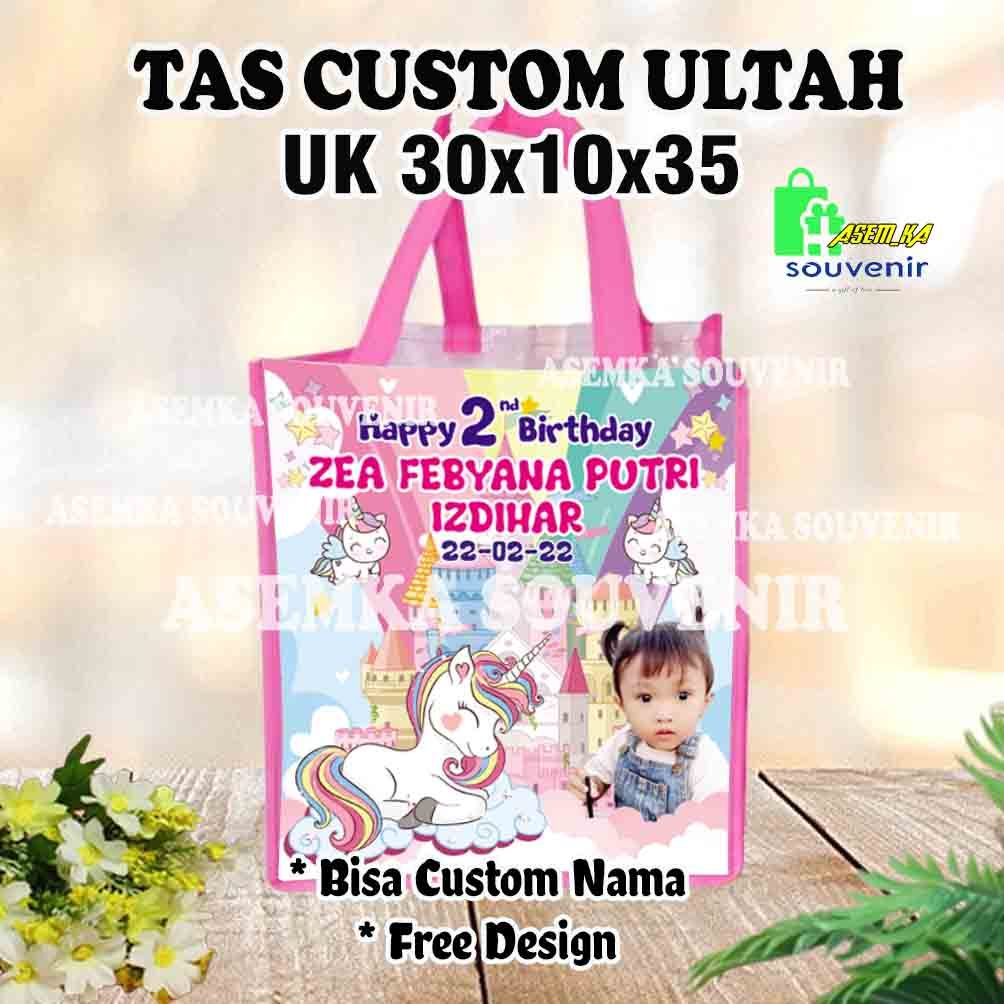 

GOODIE BAG MURAH ULTAH CUSTOM UK 30 x 10 x 35 (PxLxT) - BAHAN TEBAL 75 GSM