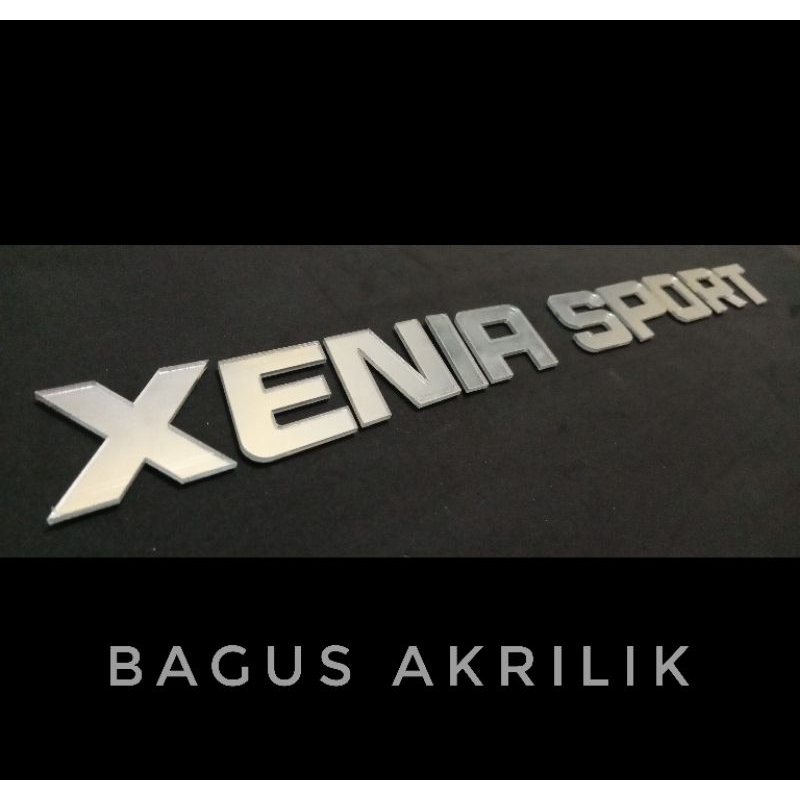 HURUF TIMBUL EMBLEM CUSTOM AKRILIK XENIA SPORT UKURAN CUSTOM