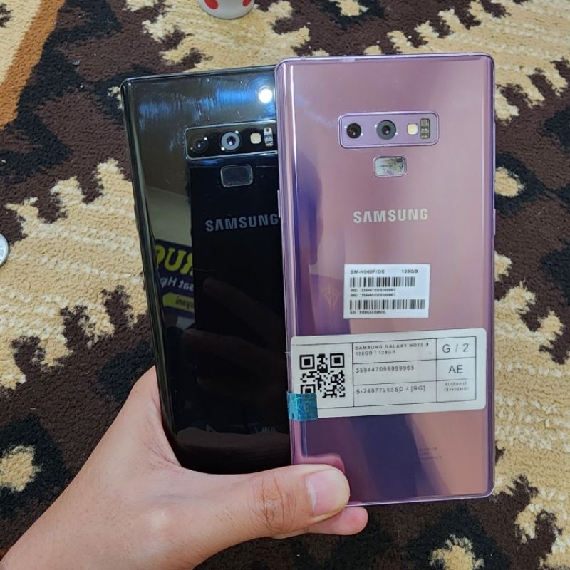 Samsung note 9 sein 128gb & 512gb fullset