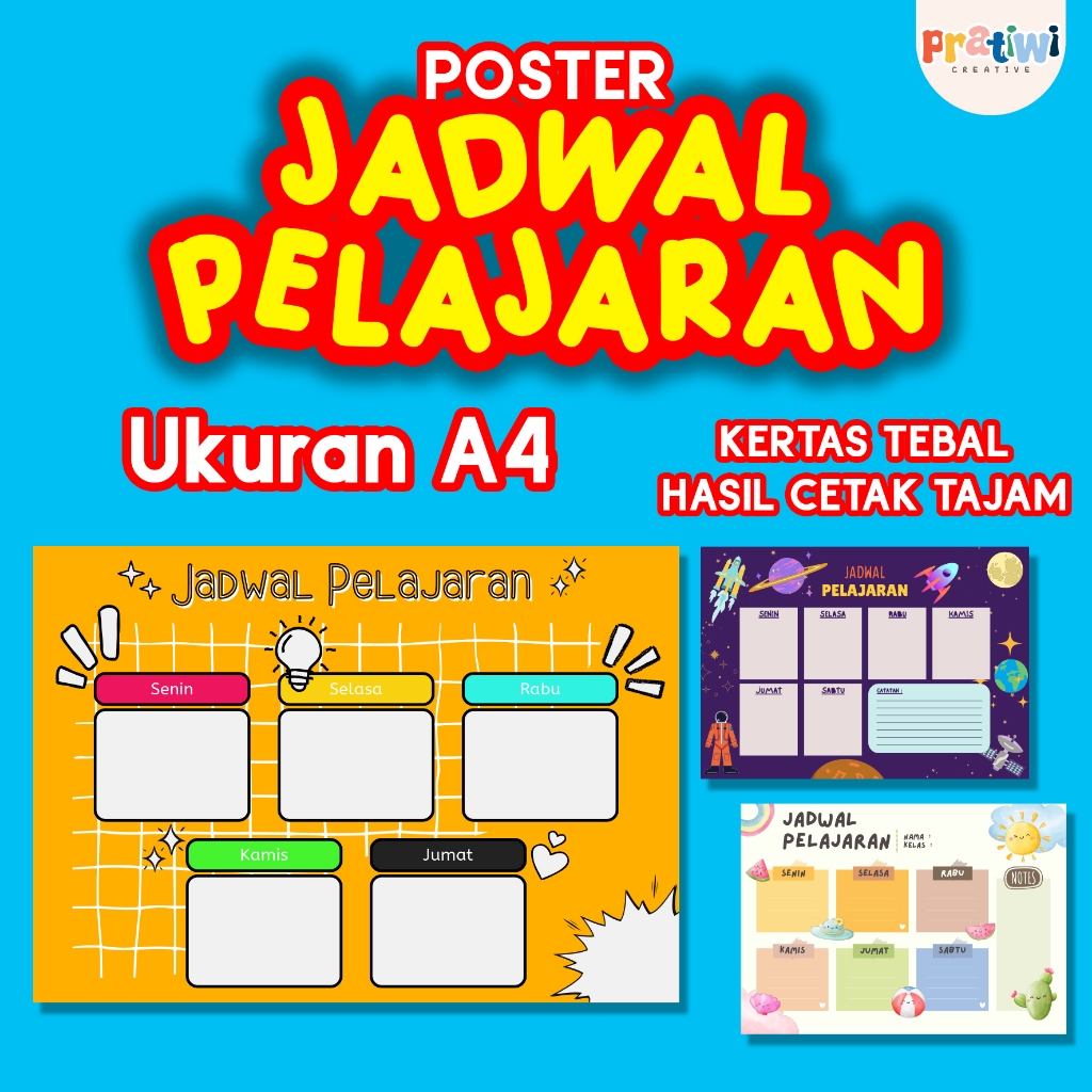 

POSTER JADWAL PELAJARAN