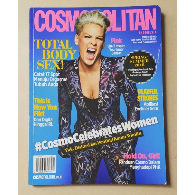 Majalah Cosmopolitan Maret 2018 : Cover Pink