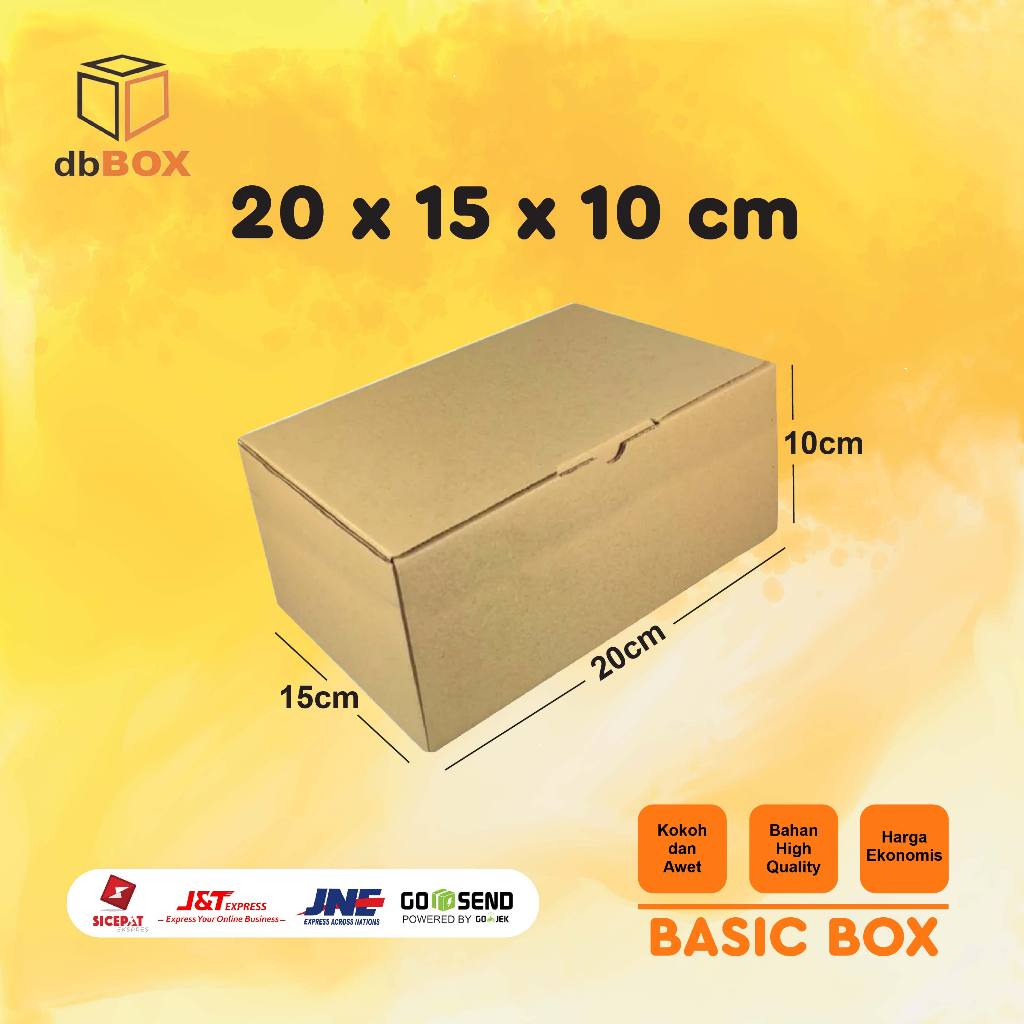 

Kardus 20x15x10 cm --box Die Cut dan easy usage--