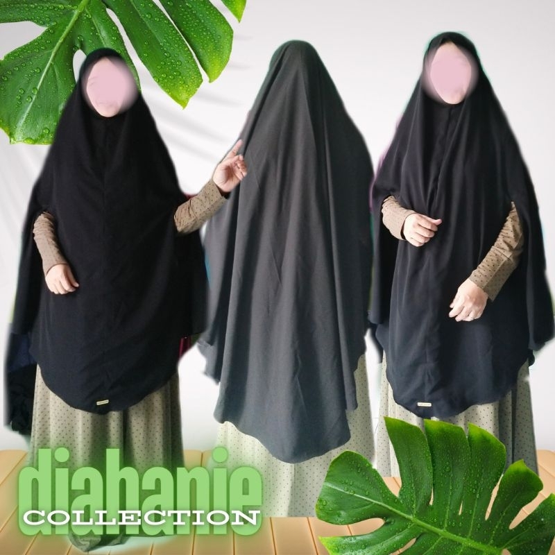 JetblackHijabPremiumBolongLengan