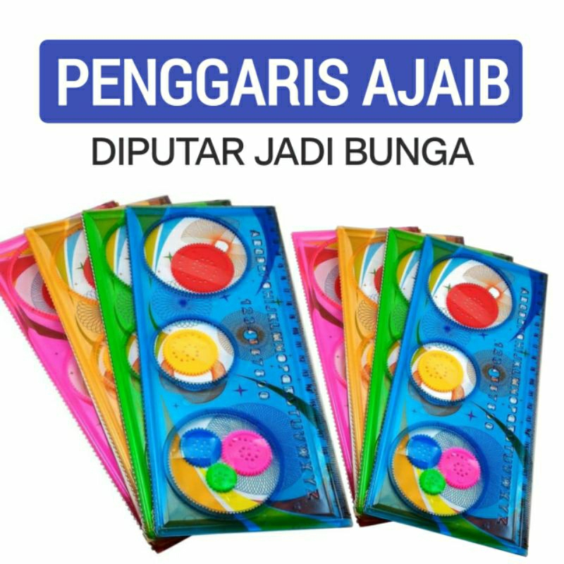 

Mistar Ajaib/Penggaris Rotary diputar bisa Jadi Bunga/Penggaris Puteran