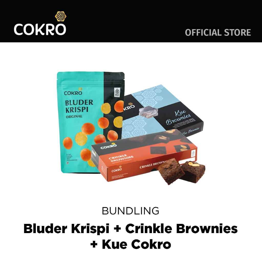 

Cokro - Bundling Bluder Krispi + Crinkle Brownies + Kue Cokro