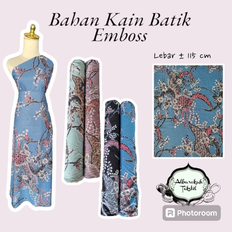 Bahan Kain Batik Emboss / kain batik emboss