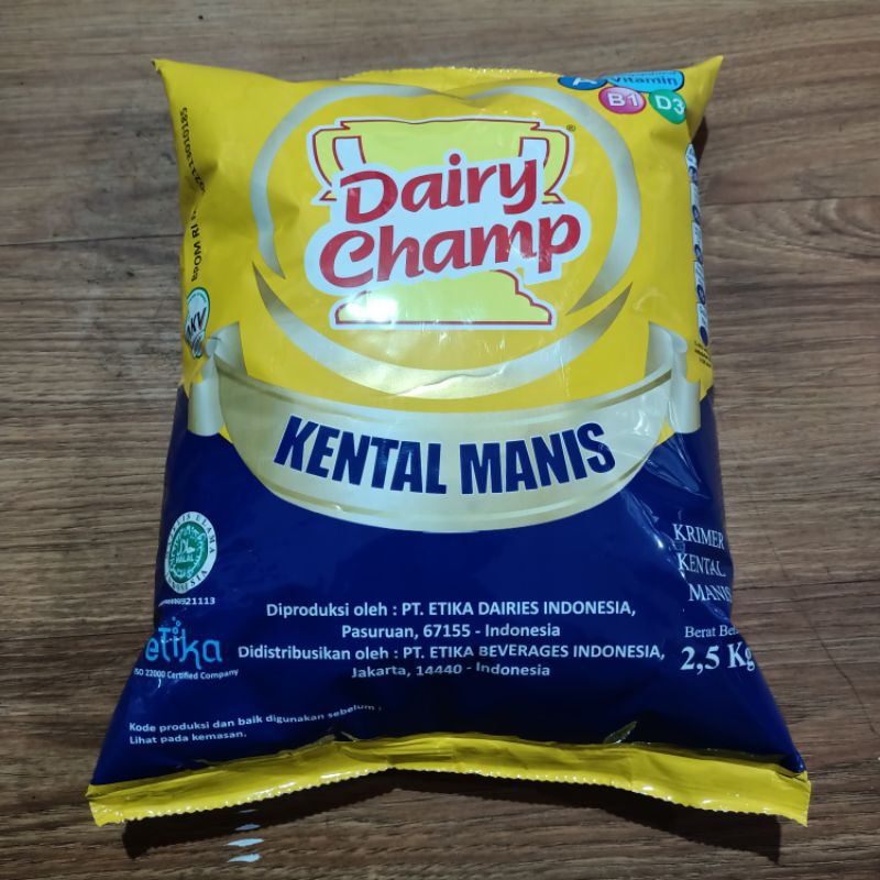 

DAIRY CHAMP KENTAL MANIS 2.5 KG KEMASAN PLASTIK