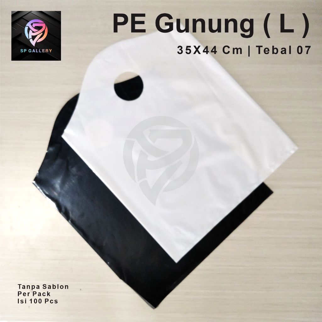 

Plastik PE Gunung 35x44 cm ukuran L untuk Distro Butik Packing Kemasan Olshop Baju Dan Lainnya