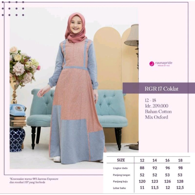 Gamis Rauna RGR 17. 14 16 18