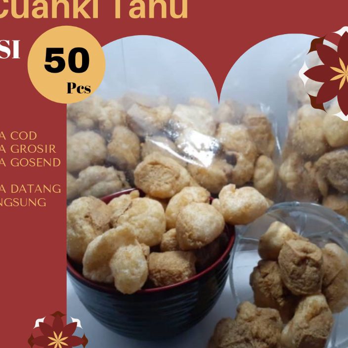 

TERBARU BISA COD Kerupuk Cuanki Tahu isi 5 pcs Cuankie Toping Baso Aci Seblak Bakso