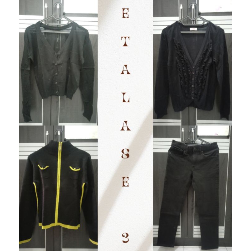 Etalase 3 Preloved / baju bekas / rajut / sweater / crop / PL / oversize / cardigan / vest