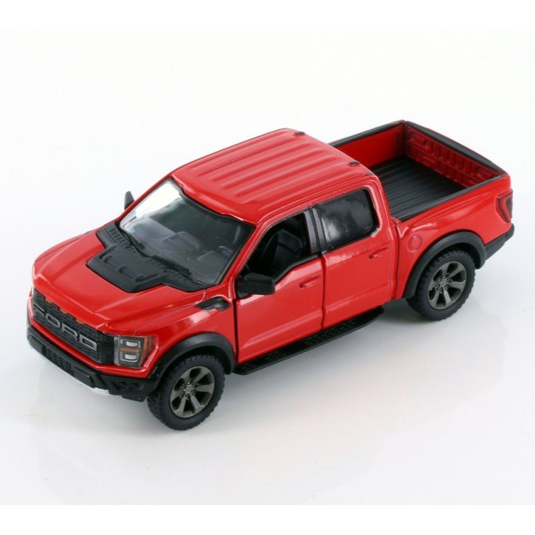 Diecast Mobil Mainan Miniatur 2022 Ford F-150 Raptor Ranger Double Cabin SUV Truck Miniature Die Cas