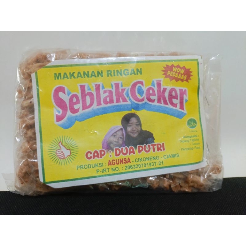 

Snack Seblak Ceker cap Dua Putri / seblak pedas / seblak gurih / aneka snack makanan ringan