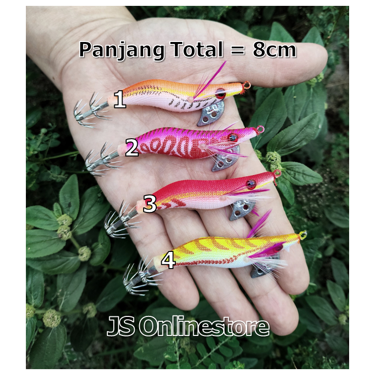 Umpan Pancing Cumi Bentuk Udang D