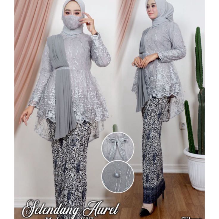 STAR EB stelan kebaya selendang modern atasan selendang modern kebaya modern kebaya wisuda kebaya pe