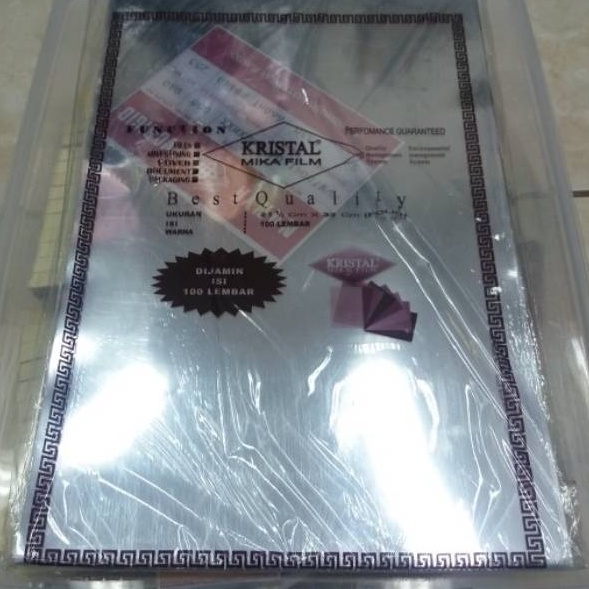 

Garansi Terbaru Plastik Mika Jilid F4 Cover Mika Jilid F4 Murah