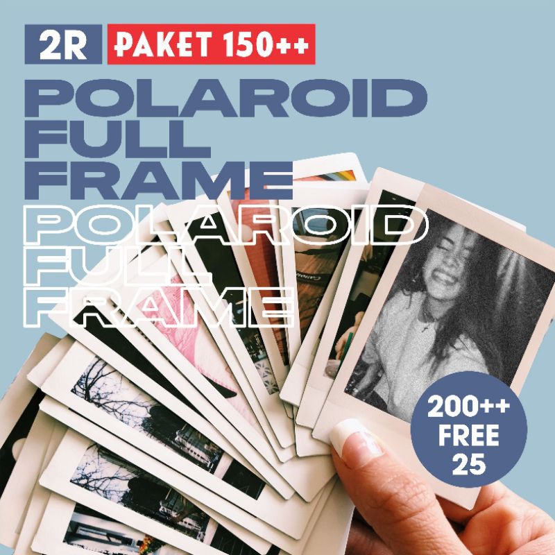 [PAKET] Cetak Foto Polaroid / Full / Frame 2R