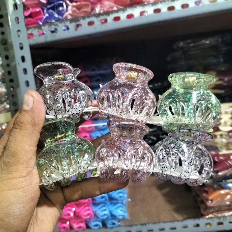 Jepit rambut jedai GLITER isi 6pcs