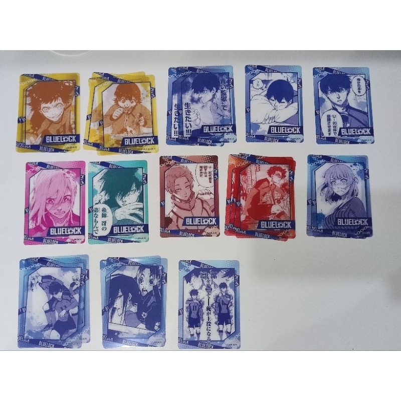 BLUELOCK CLEAR CARDS (Isagi, Rin, Sae, Chigiri, Bachira, Yukimiya, Anri, Gagamaru, Aryu, Hiori)