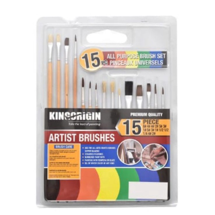 

Produk Trending Set kuas cat lukis Kingorigin isi 15 pcs brush painting art 127435