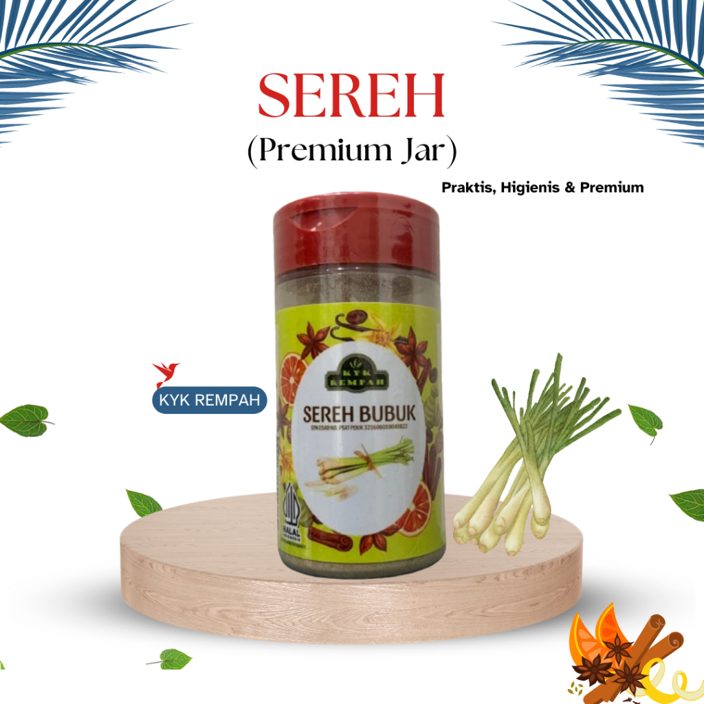 

Sereh Bubuk Premium [ JAR ] | Bubuk Sereh Bumbu Dapur Praktis