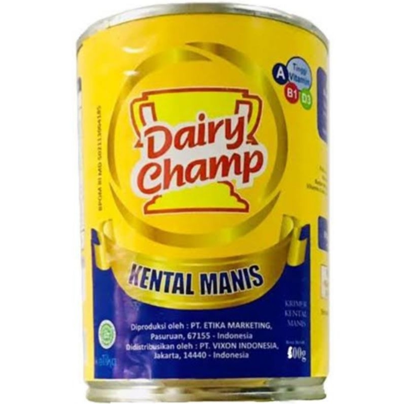 

Susu dairycham 480gram susu kental/krimel manis susu dairycham