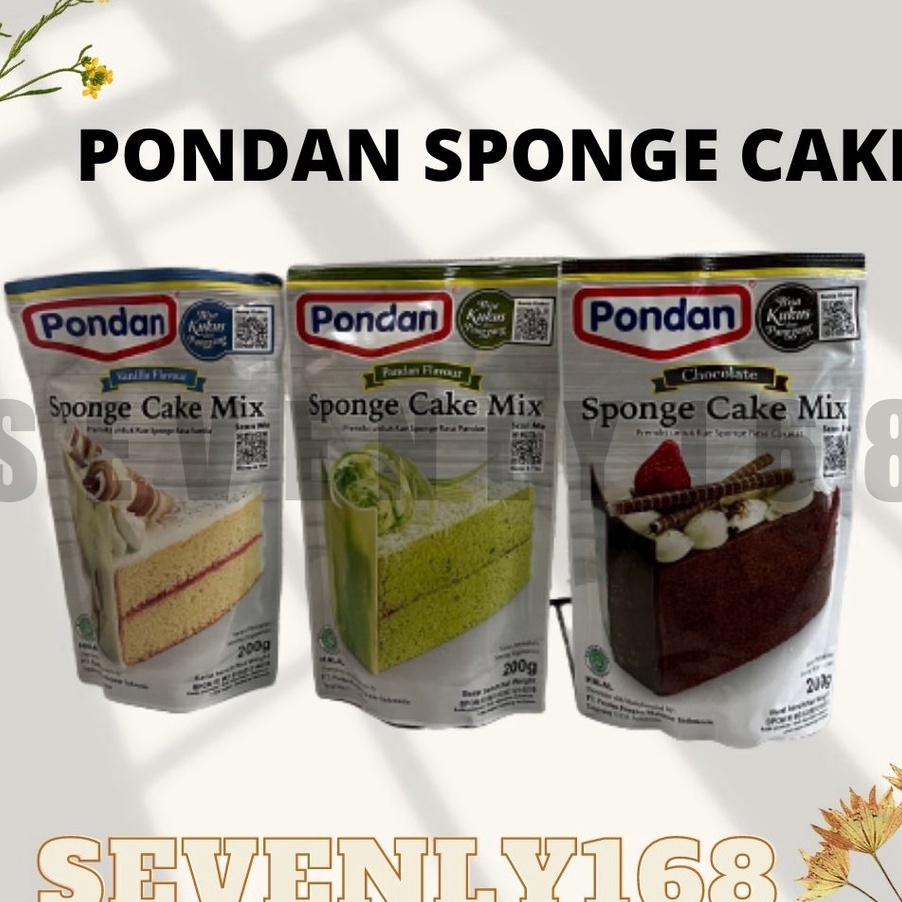 

MEGA SALE Pondan sponge cake mix 2gram cake instan 2gram