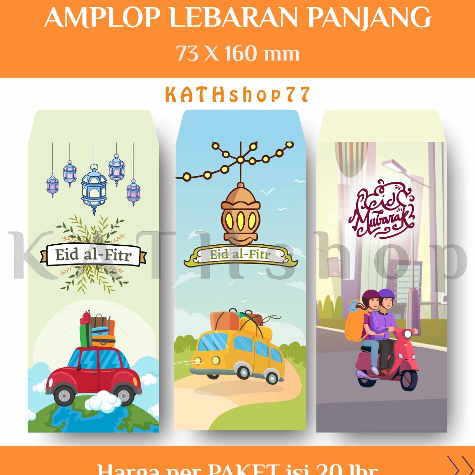 

Murah Trending KATHshop Angpao TEBAL 2 lbr 2 motif Amplop THR Lebaran Idul Fitri PANJANG edisi MUDIK