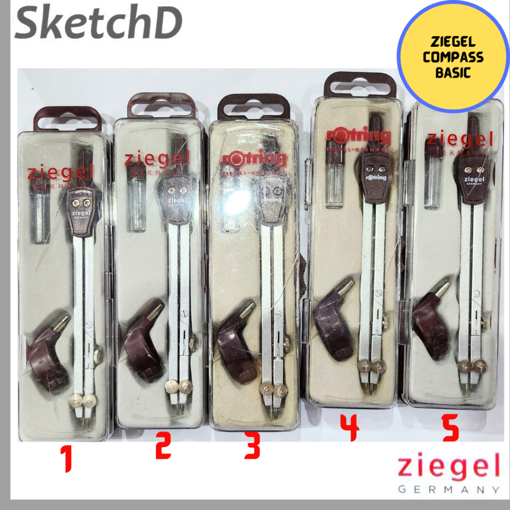 

Jangka Basic Compass Ziegel S03003A Box Retak / Tergores / Pecah